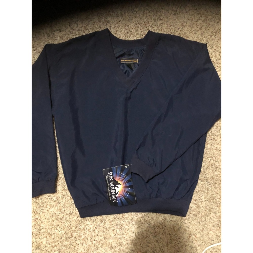 NWT Sun Mountain Sports Womens S Headwind Golf Pullover Windshirt /Jacket Navy
